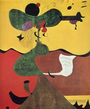 Joan Miró œuvres - Portrait de Mme Mills en 1750 Joan Miro